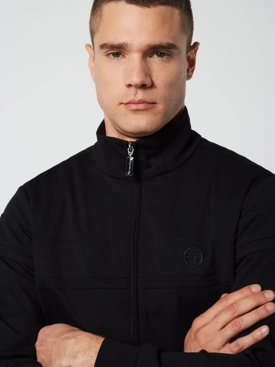 Sergio Tacchini Damarindo Track Jacket Archivio- Black/ Black Discount