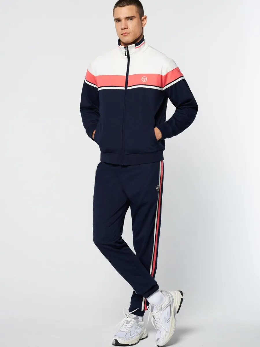 Sergio Tacchini Damarindo Track Jacket Archivio- Gardenia/ Maritime Blue Outlet