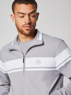 Sergio Tacchini Damarindo Track Jacket- Sleet/ White New