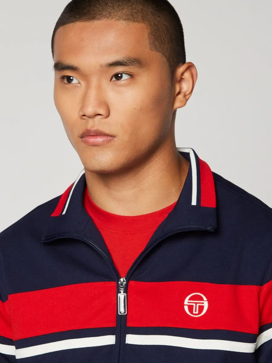 Sergio Tacchini Damarindo Track Jacket-Maritime Blue Hot