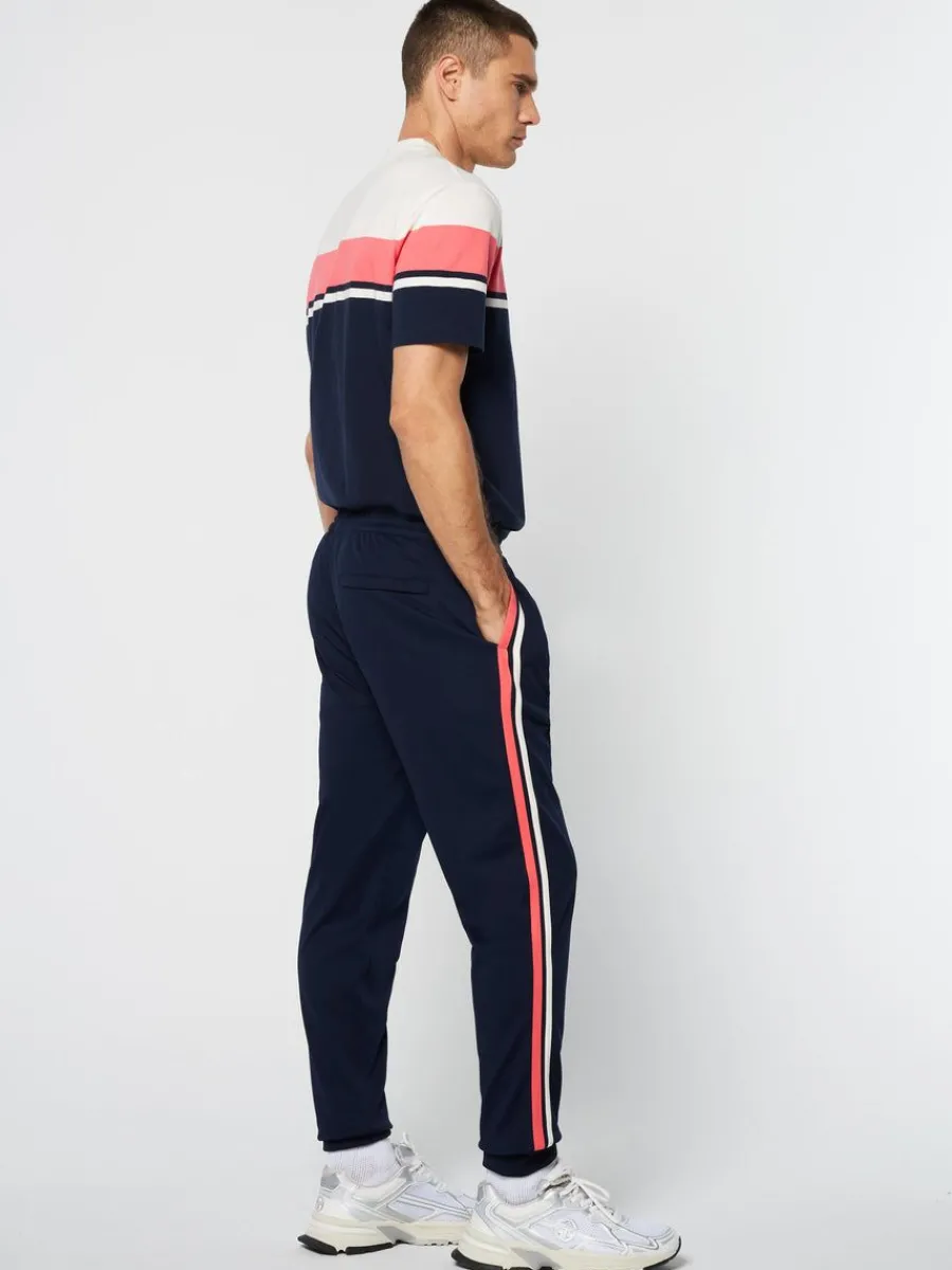 Sergio Tacchini Damarindo Track Pant Archivio- Gardenia/ Maritime Blue Hot