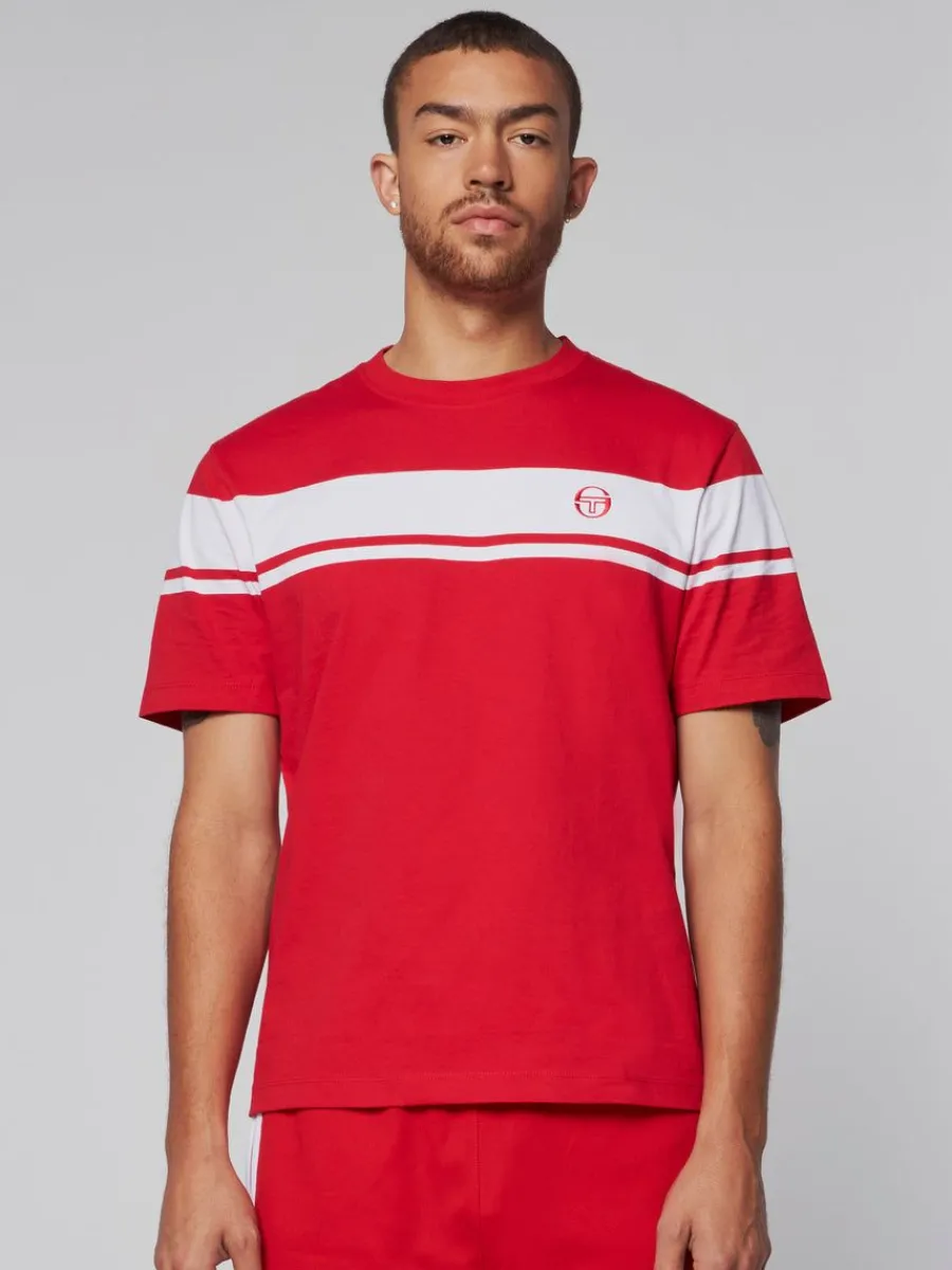 Sergio Tacchini Damarindo T-Shirt- Adrenaline Rush/ White Best