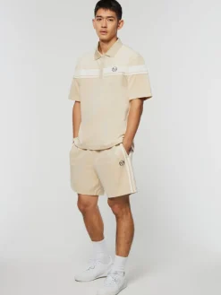 Sergio Tacchini Damarindo Velour Polo-Cement/ Gardenia Best
