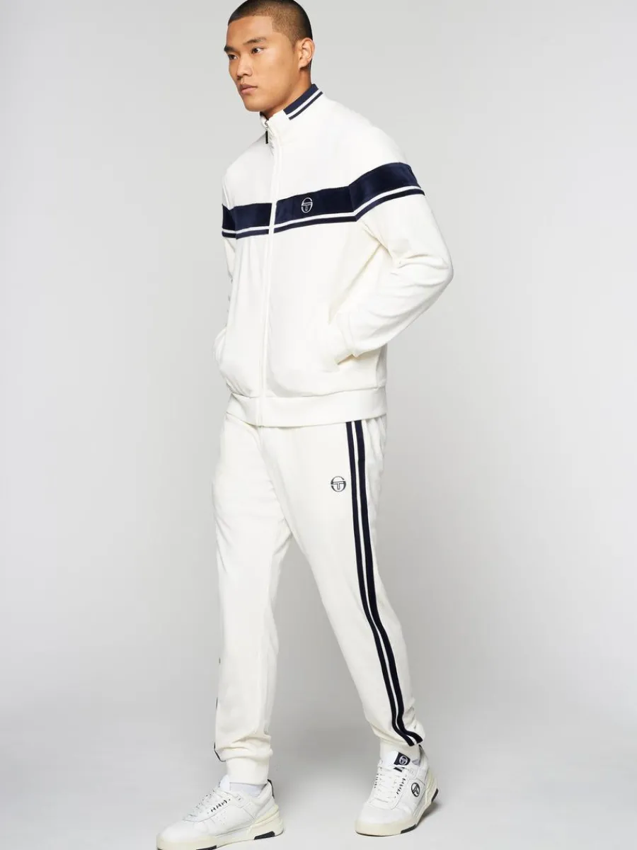 Sergio Tacchini Damarindo Velour Track Jacket- Gardenia Clearance