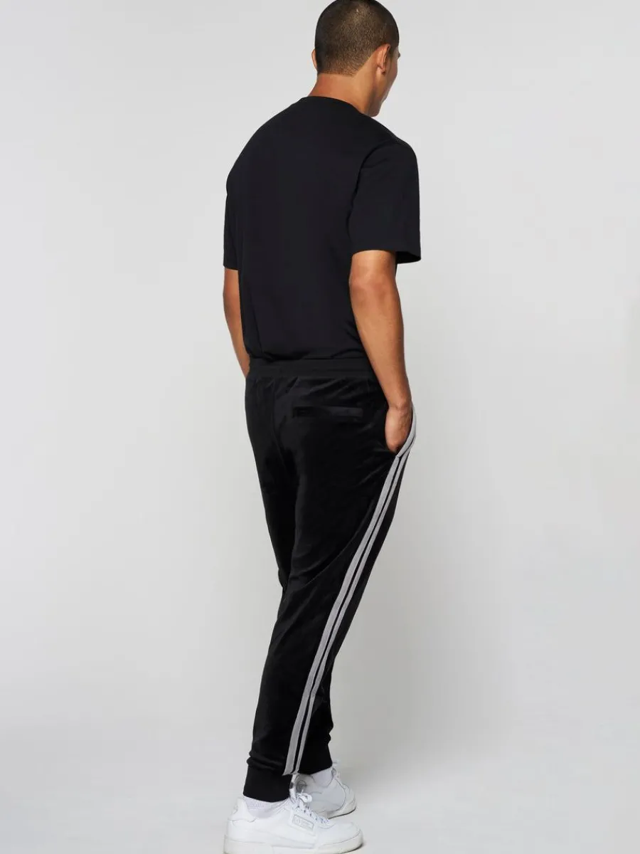 Sergio Tacchini Damarindo Velour Track Pant- Black Beauty