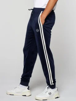Sergio Tacchini Damarindo Velour Track Pant- Maritime Blue