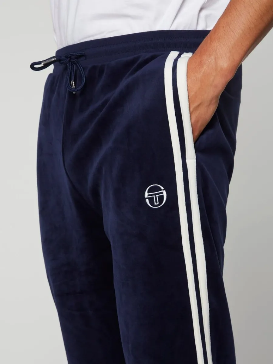Sergio Tacchini Damarindo Velour Track Pant- Maritime Blue