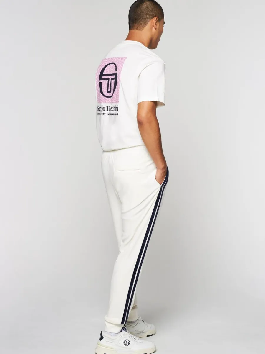 Sergio Tacchini Damarindo Velour Track Pant- Gardenia