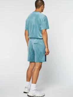 Sergio Tacchini Debossed Damarindo Velour Short- Larkspur