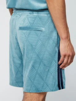 Sergio Tacchini Debossed Damarindo Velour Short- Larkspur Sale
