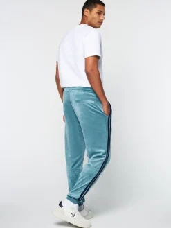 Sergio Tacchini Debossed Damarindo Velour Track Pant- Larkspur Online