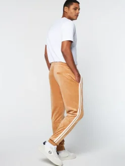 Sergio Tacchini Debossed Damarindo Velour Track Pant- Meerkat Hot