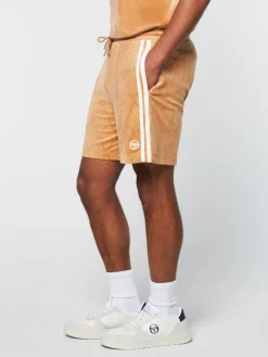 Sergio Tacchini Debossed Damarindo Velour Short- Meerkat Outlet