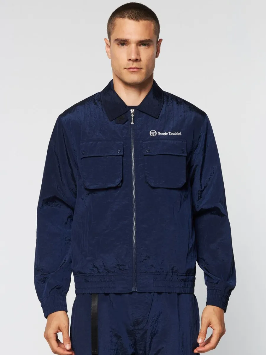 Sergio Tacchini Devonte Track Jacket- Maritime Blue Sale