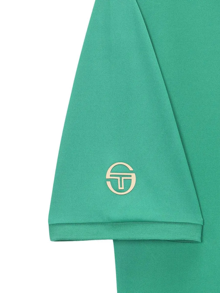 Sergio Tacchini Doubles Mch Polo- Green Sale