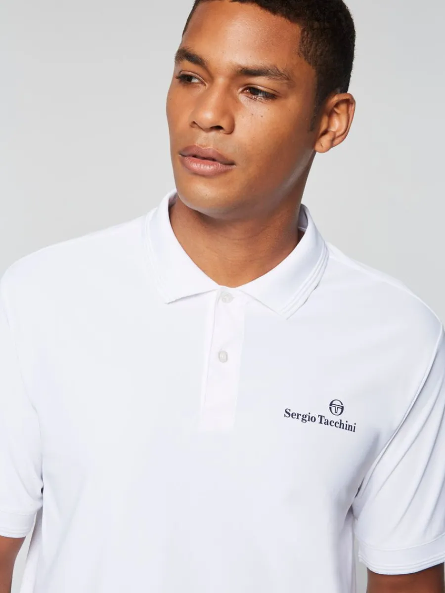 Sergio Tacchini Foro Polo- Brilliant White Clearance