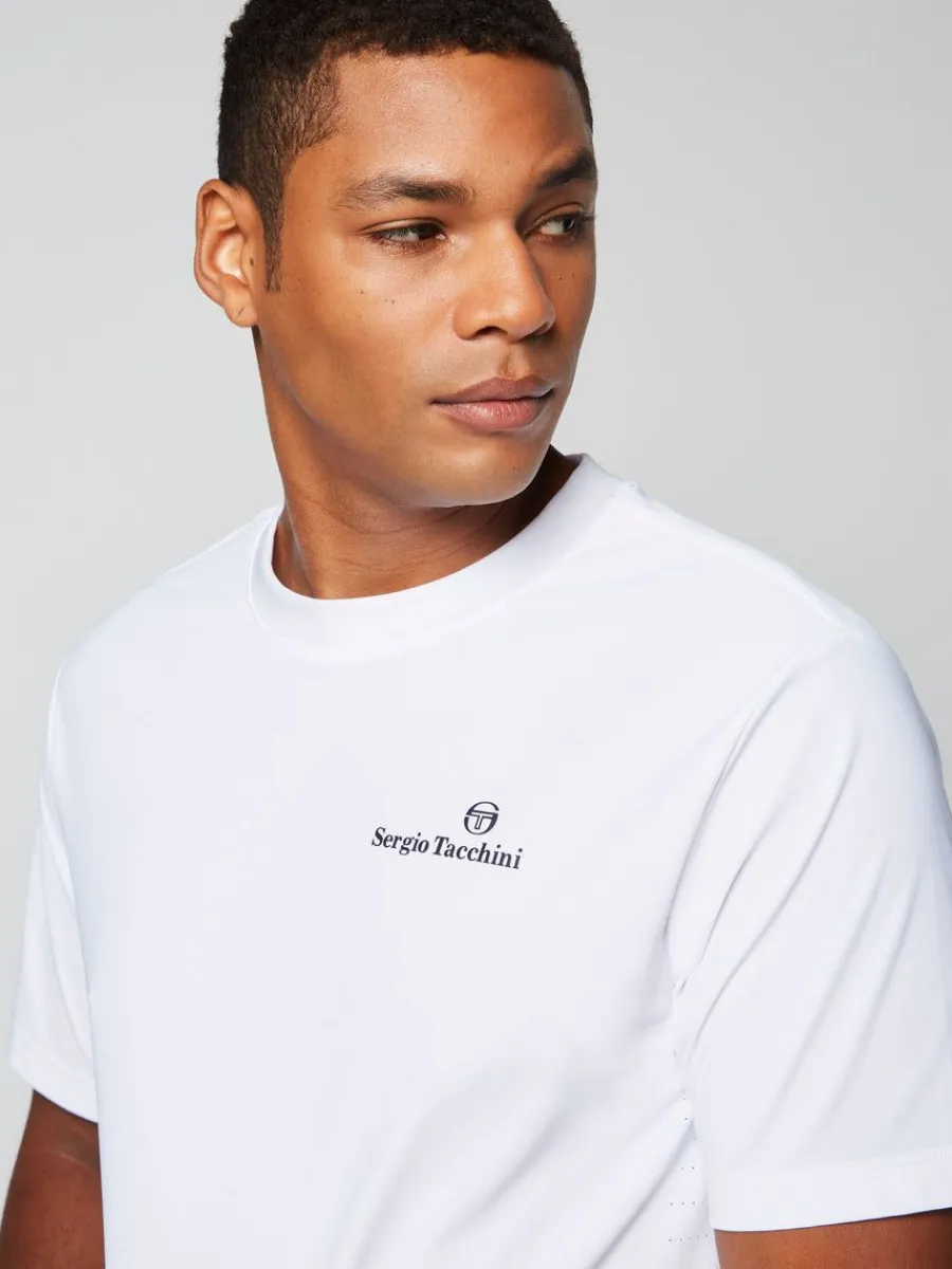 Sergio Tacchini Foro T-Shirt- Brilliant White New