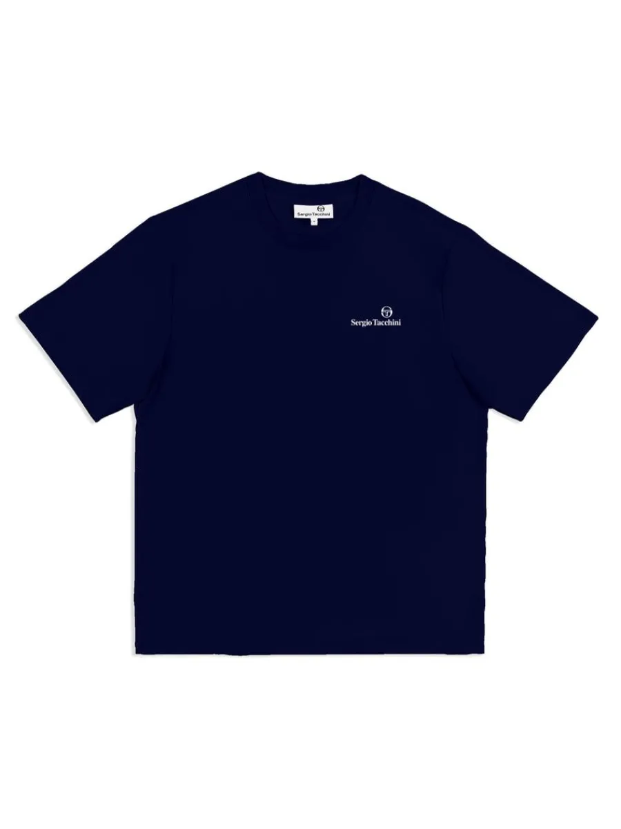 Sergio Tacchini Foro T-Shirt- Maritime Blue Online