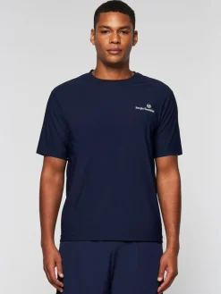 Sergio Tacchini Foro T-Shirt- Maritime Blue Clearance