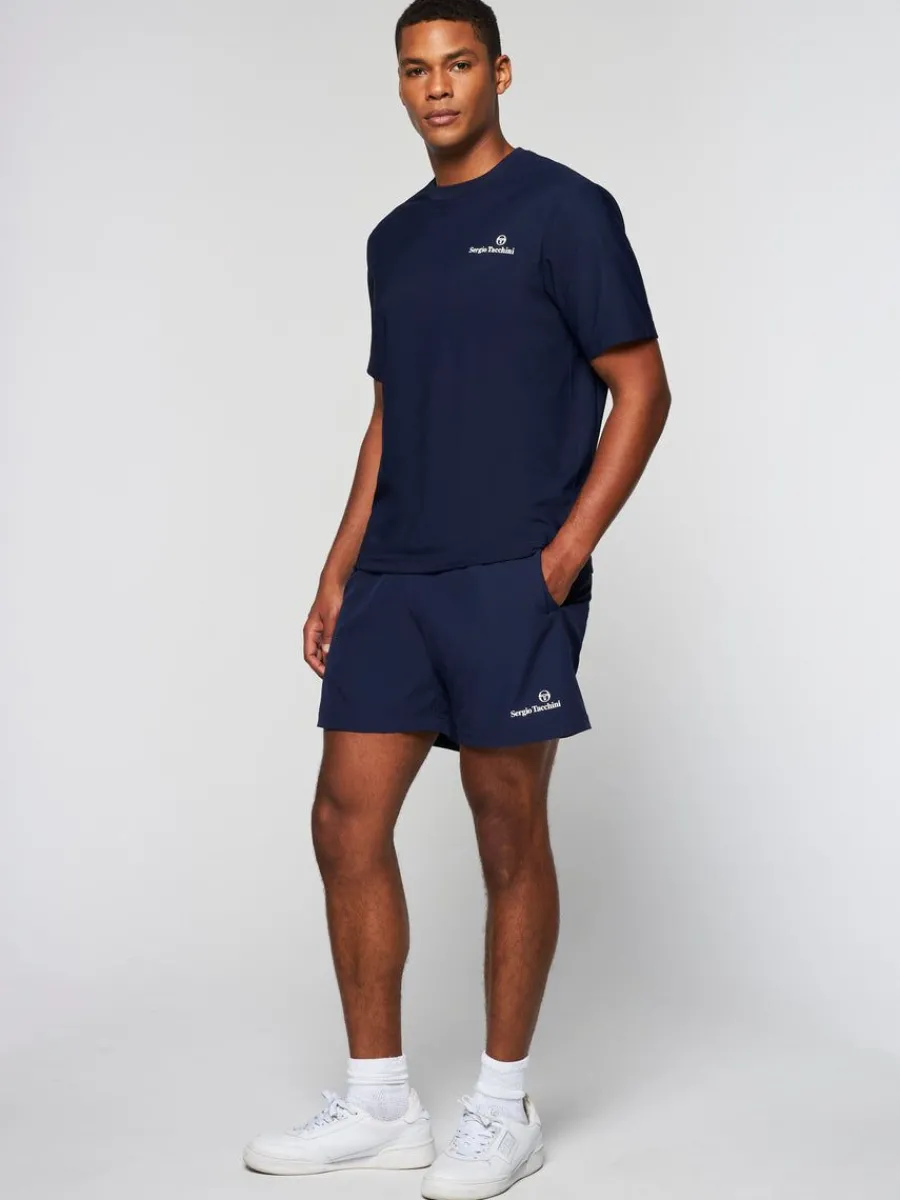 Sergio Tacchini Foro T-Shirt- Maritime Blue Best