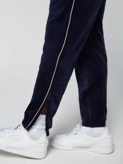 Sergio Tacchini Gallone Velour Track Pant- Maritime Blue Discount