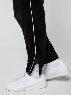 Sergio Tacchini Gallone Velour Track Pant- Black Beauty Best