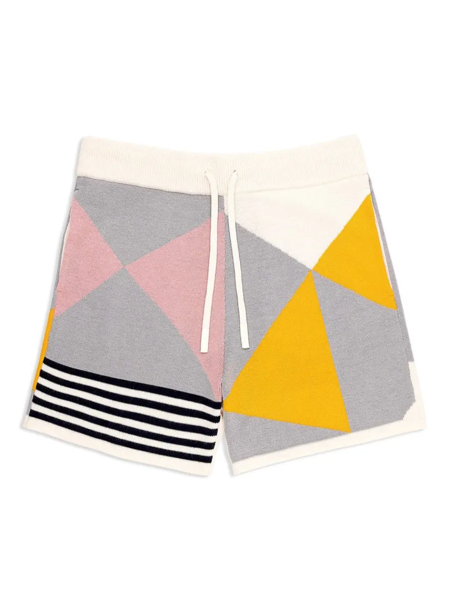 Sergio Tacchini Geo Knit Short- Multi Hot