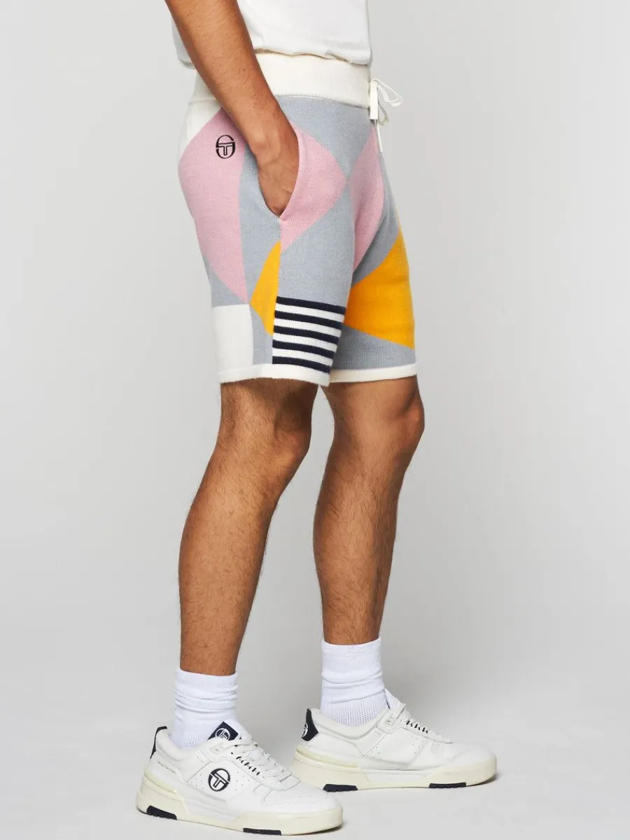 Sergio Tacchini Geo Knit Short- Multi Hot