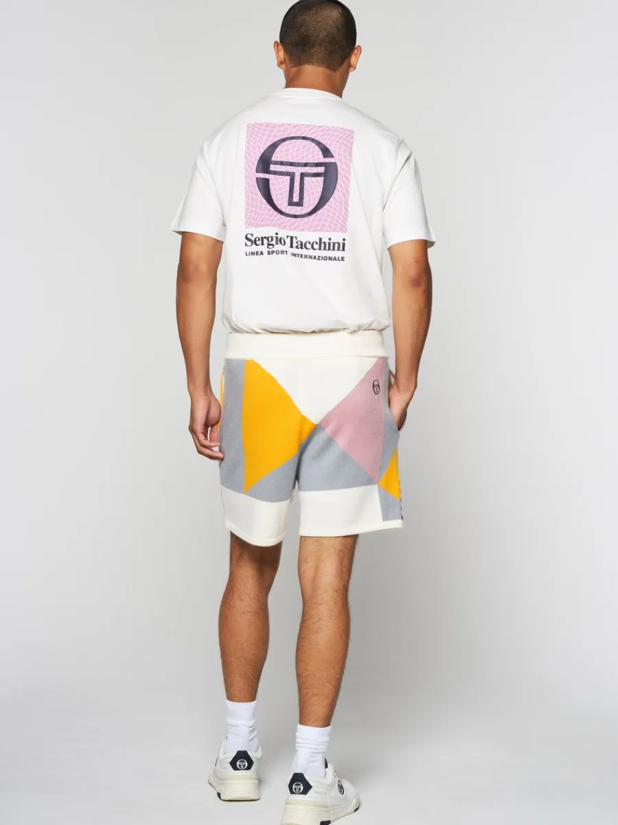 Sergio Tacchini Geo Knit Short- Multi Hot