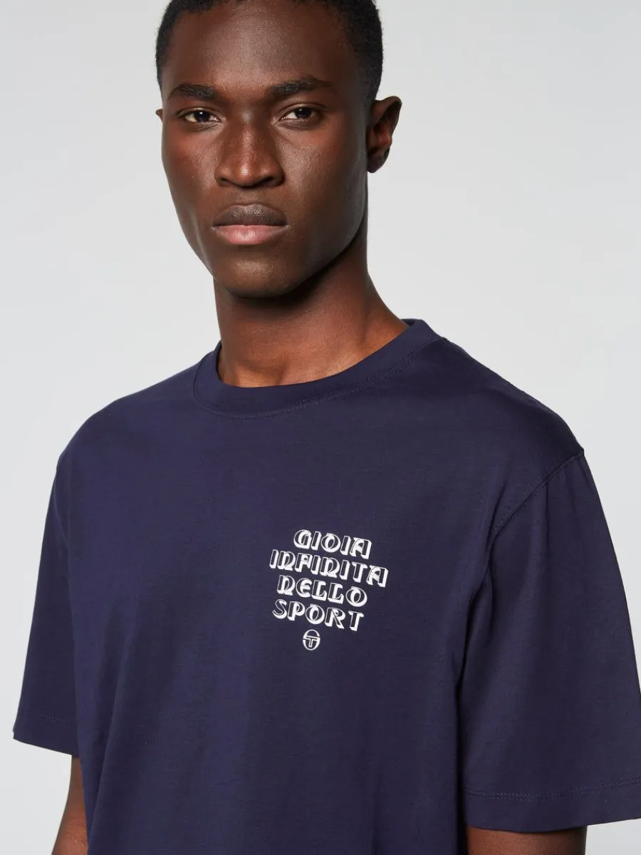 Sergio Tacchini Gioia T-Shirt- Maritime Blue Clearance