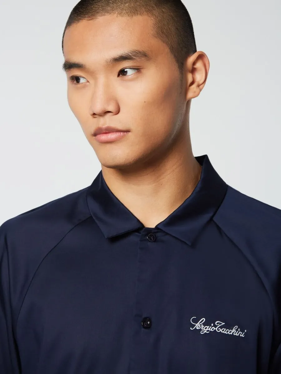 Sergio Tacchini Giorgio Lounge Shirt- Maritime Blue Online