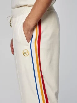 Sergio Tacchini Goran Velour Track Pant Archivio- Gardenia Hot
