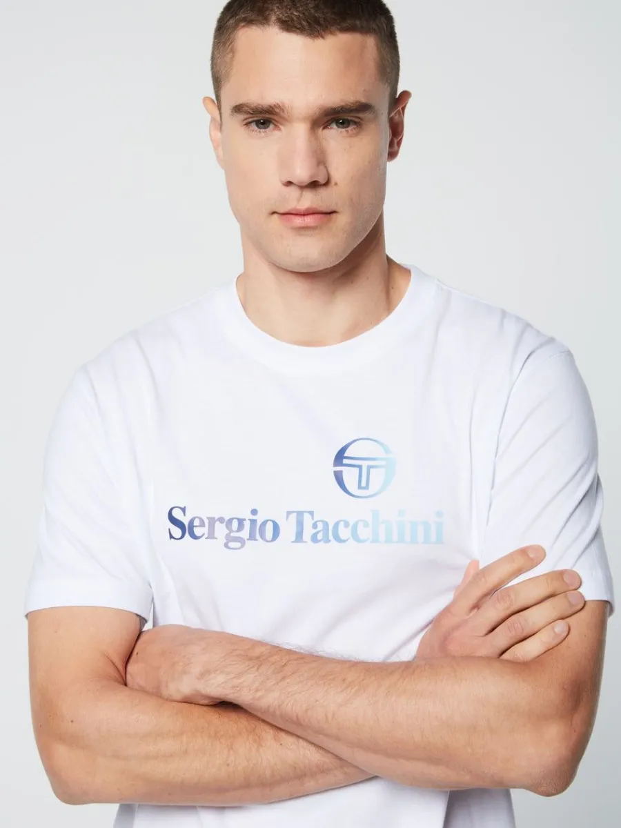 Sergio Tacchini Gradiennte T-Shirt- Brilliant White Sale