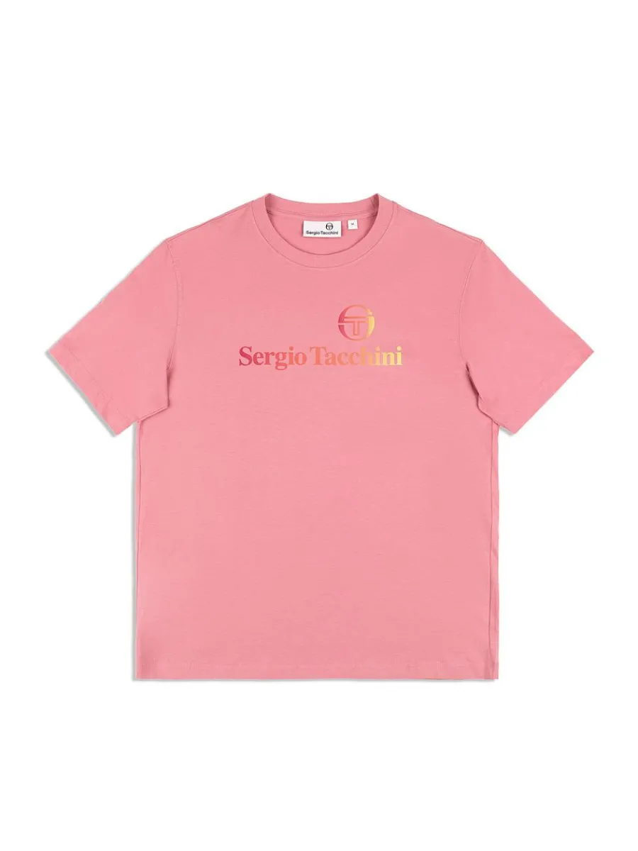 Sergio Tacchini Gradiennte T-Shirt- Wild Rose Sale