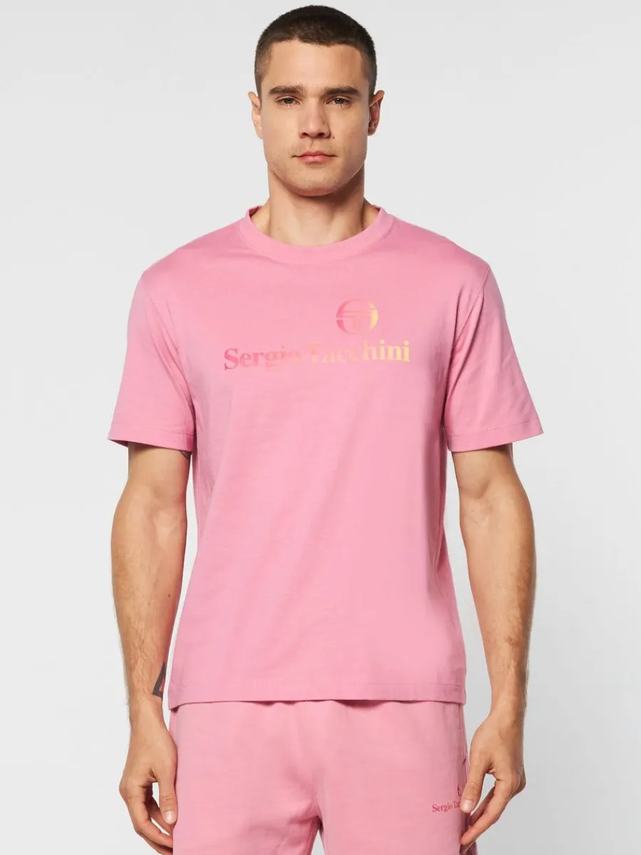 Sergio Tacchini Gradiennte T-Shirt- Wild Rose Hot