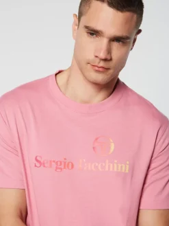 Sergio Tacchini Gradiennte T-Shirt- Wild Rose Hot