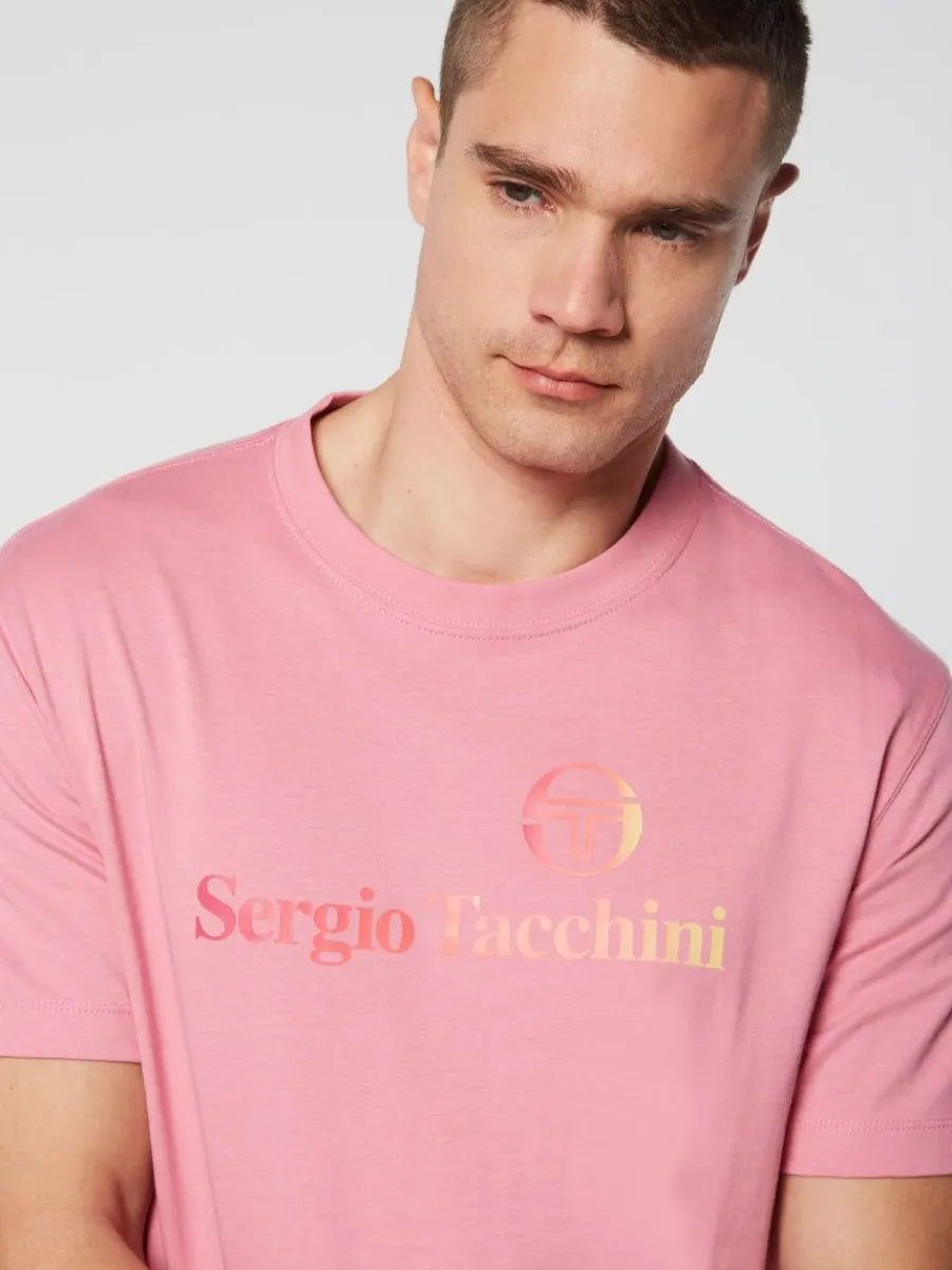 Sergio Tacchini Gradiennte T-Shirt- Wild Rose Clearance