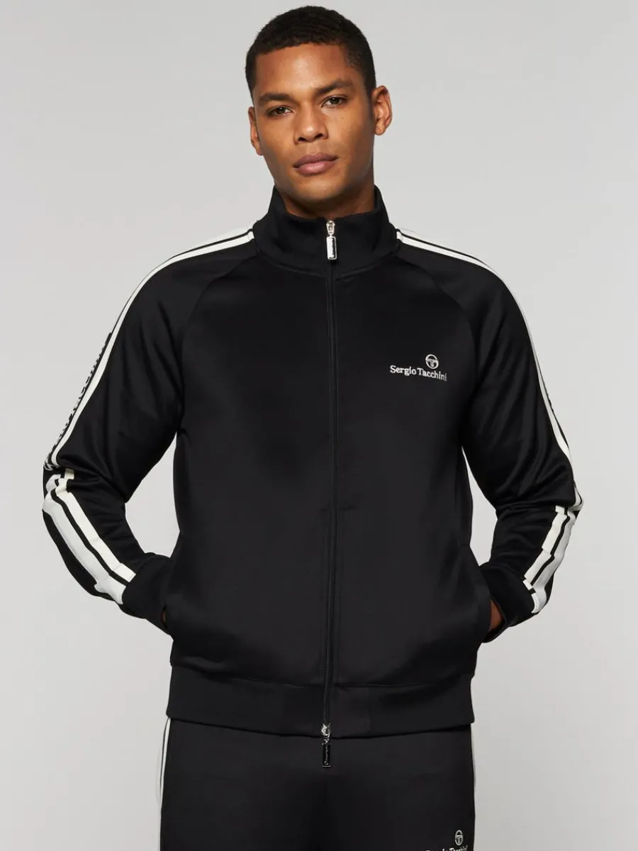Sergio Tacchini Gromo Tape Track Jacket- Black Beauty Online