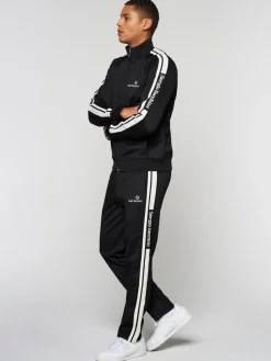 Sergio Tacchini Gromo Tape Track Jacket- Black Beauty