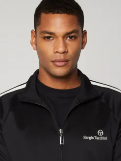 Sergio Tacchini Gromo Tape Track Jacket- Black Beauty