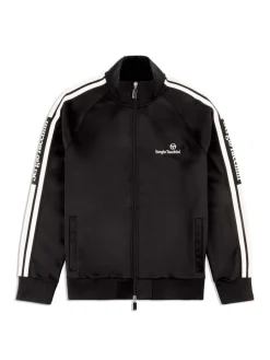 Sergio Tacchini Gromo Tape Track Jacket- Black Beauty Clearance