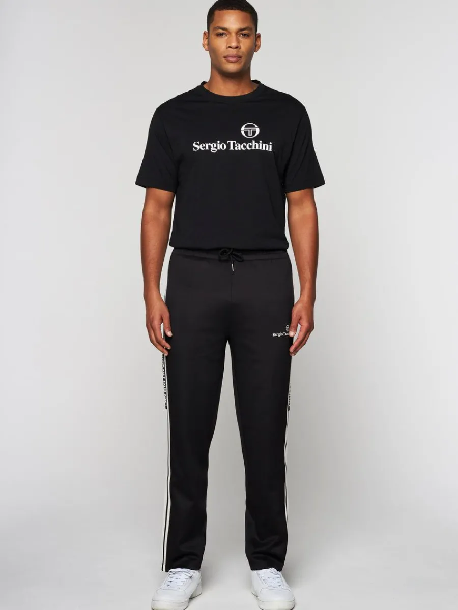 Sergio Tacchini Gromo Tape Track Pant- Black Beauty