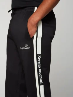 Sergio Tacchini Gromo Tape Track Pant- Black Beauty
