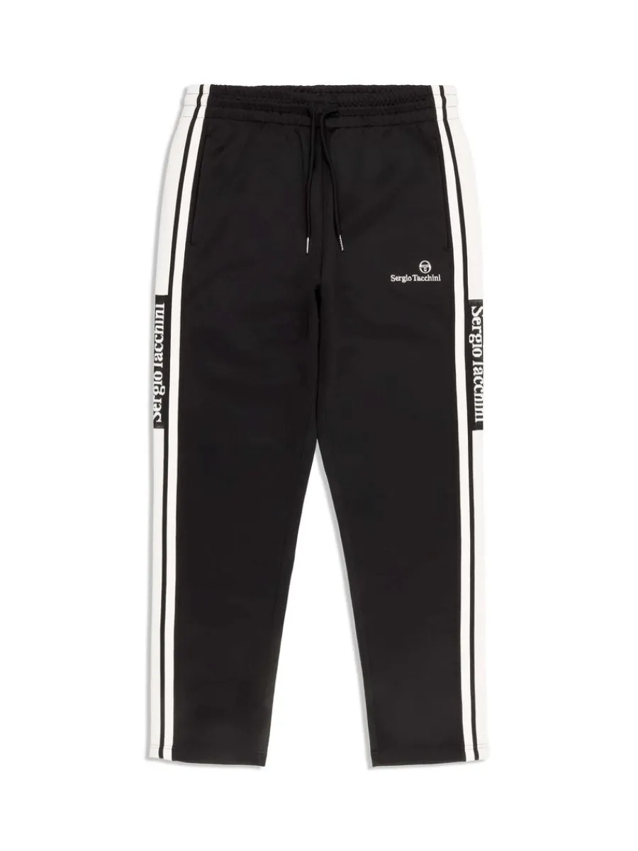 Sergio Tacchini Gromo Tape Track Pant- Black Beauty Clearance