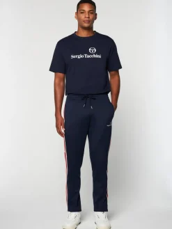 Sergio Tacchini Gromo Tape Track Pant- Maritime Blue Hot