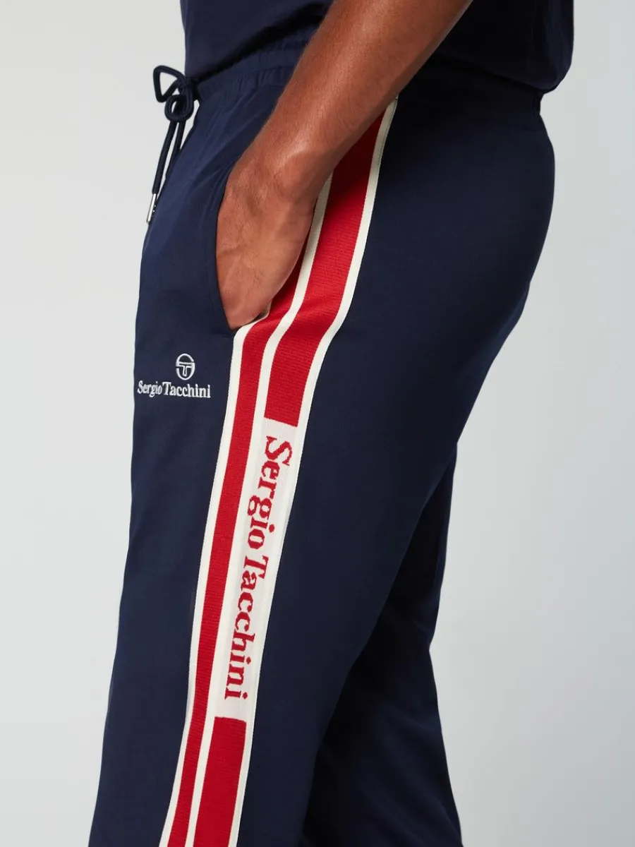 Sergio Tacchini Gromo Tape Track Pant- Maritime Blue Sale