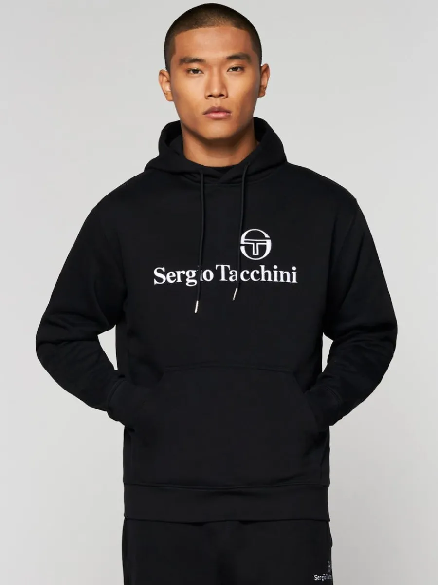 Sergio Tacchini Heritage Hoodie- Black Beauty Discount