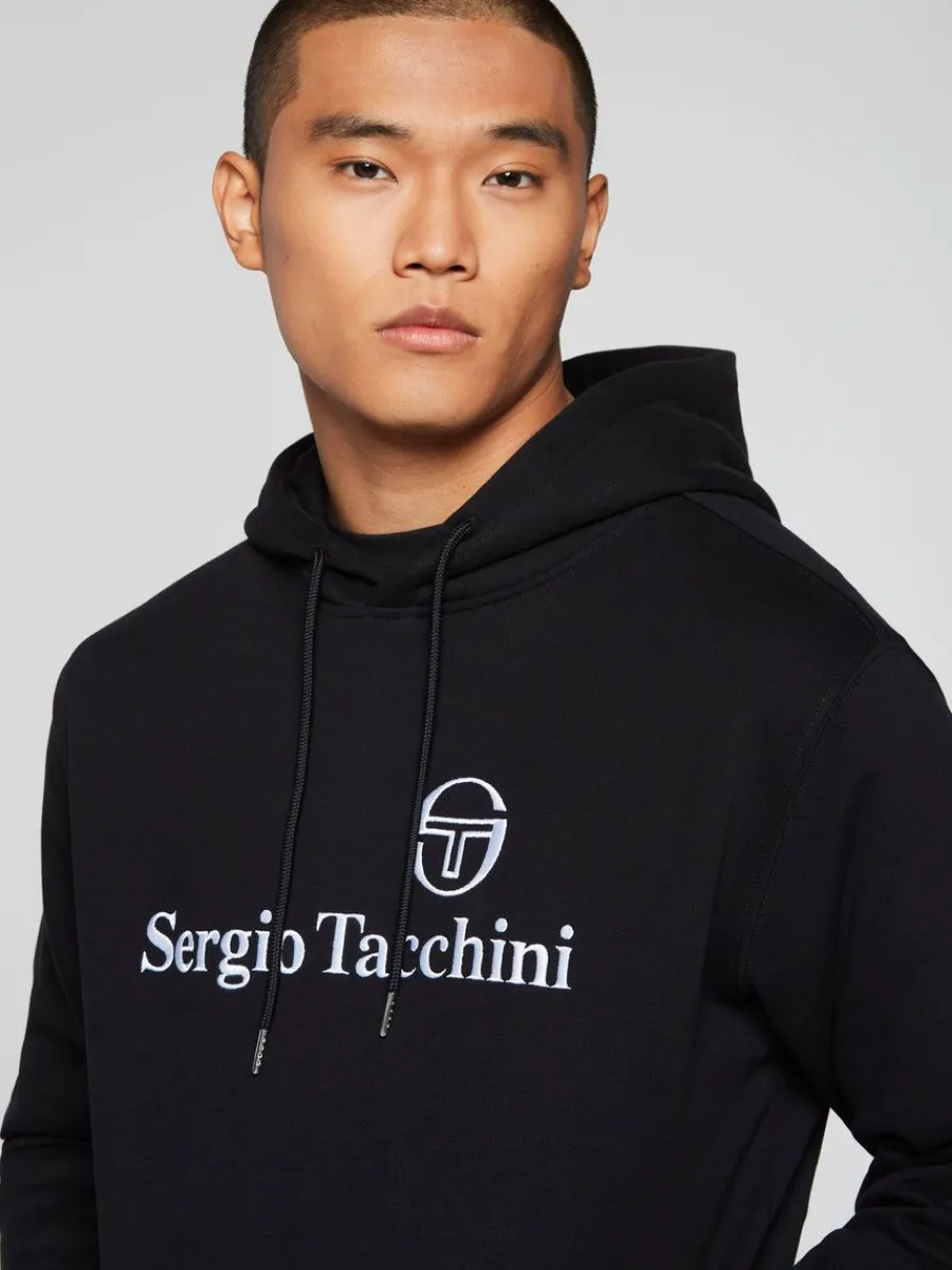 Sergio Tacchini Heritage Hoodie- Black Beauty Outlet