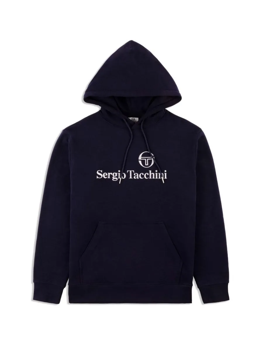 Sergio Tacchini Heritage Hoodie- Maritime Blue Sale