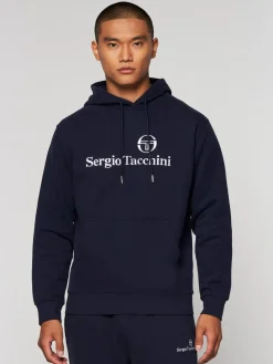 Sergio Tacchini Heritage Hoodie- Maritime Blue Outlet